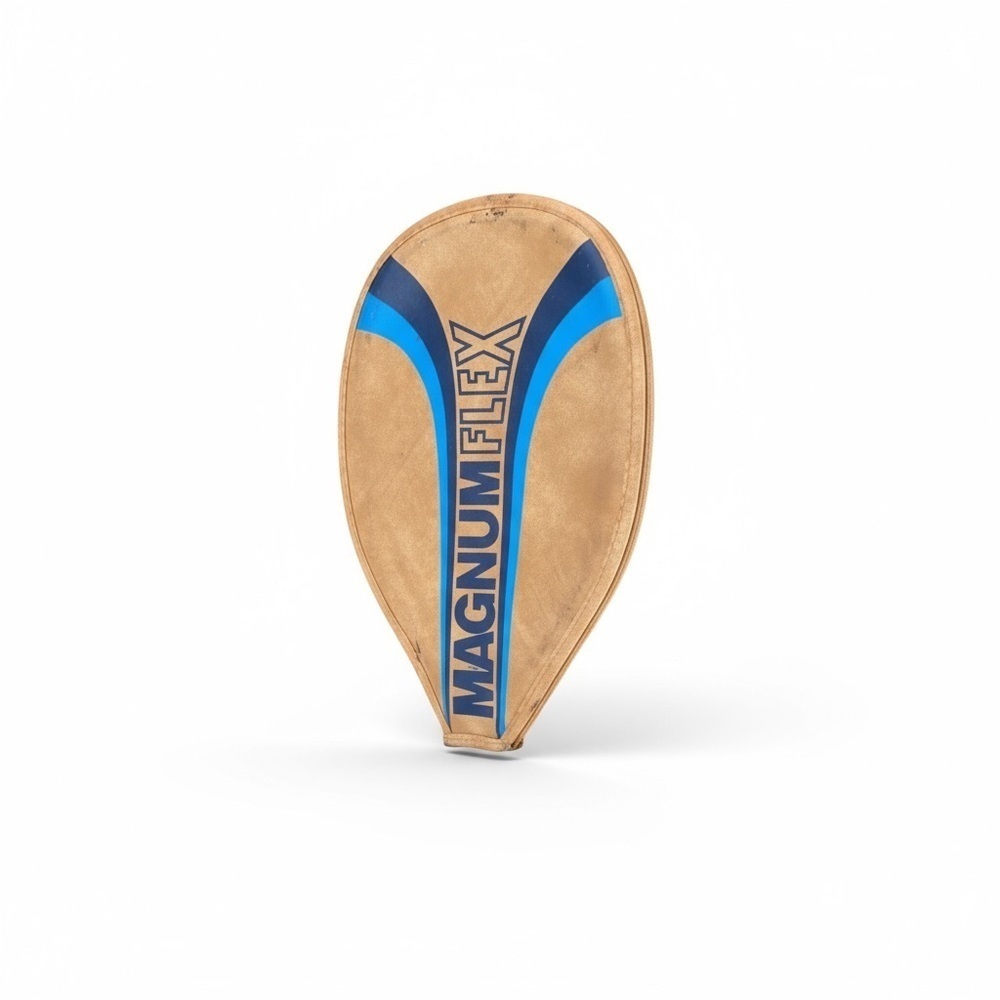 EKTELON Magnum Flex Paddle RACQUETBAll Racquet Cover in Tan Blue sporty decor